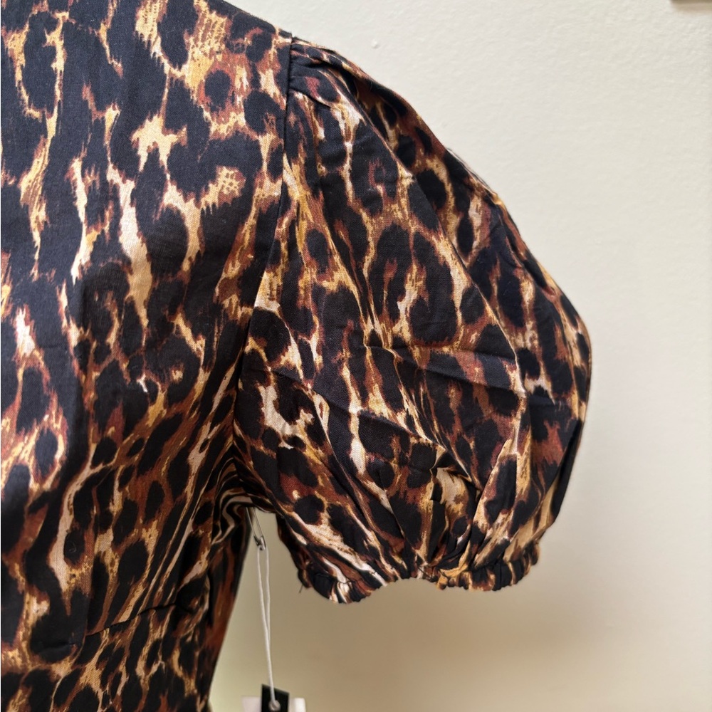 NWT Live 4 Truth Leopard Print Puff Sleeve Blouse - Picture 7 of 11